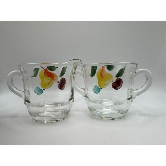 Vintage Bartlett Collins Creamer Sugar Bowl Pear fruit Gay Fad 50’s Vtg - Picture 5 of 6
